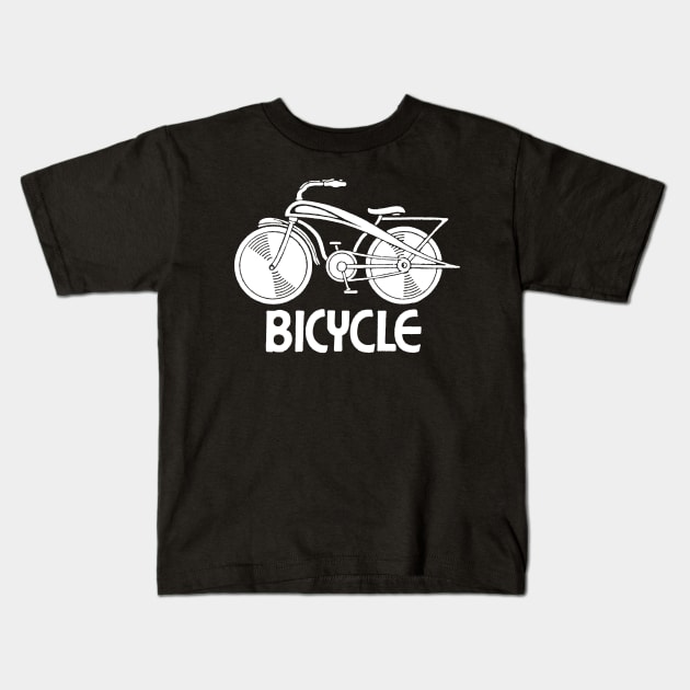 Retro Bicycle Kids T-Shirt by artbitz